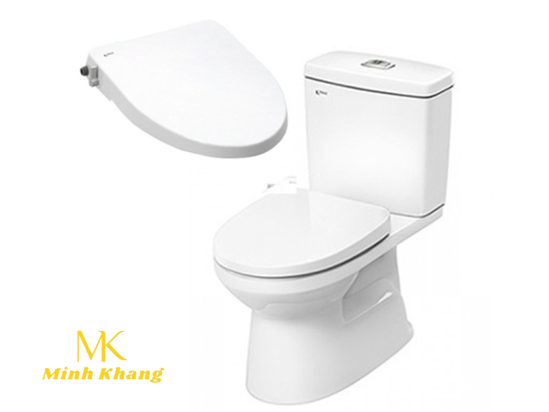 Bồn cầu 2 khối Inax C-504A-CW-S15VN (Có van khóa - nắp thông minh)