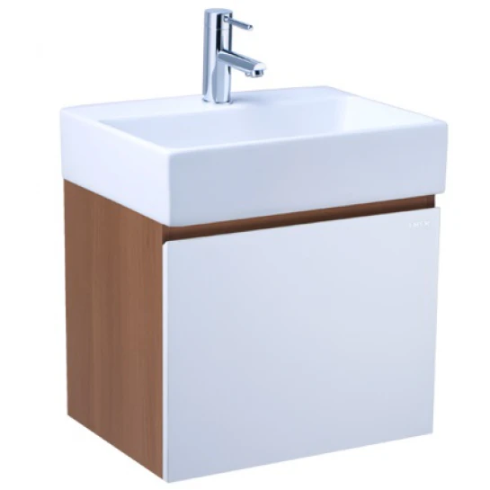 Bộ Tủ Lavabo Caesar LF5259/EH05259AWV Vân Gỗ Treo Tường Lavabo CAESAR