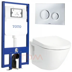 Bồn Cầu TOTO CW762/TC384CVK/WH172A/MB174P#SS Treo Tường - Tuấn Đức