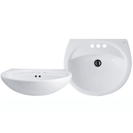 Chậu Rửa Lavabo Treo Tường CAESAR L2220 Chậu Rửa Lavabo