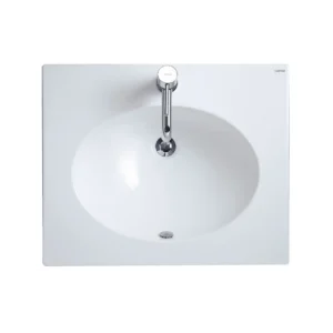 Chậu Rửa Lavabo CAESAR LF5024 Treo Tường - Đặt Bàn 600x500 mm - Tuấn Đức