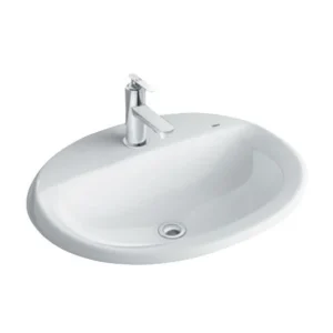 Chậu Rửa Lavabo Âm Bàn Inax L-2395V Dương Vành Chậu Rửa Lavabo