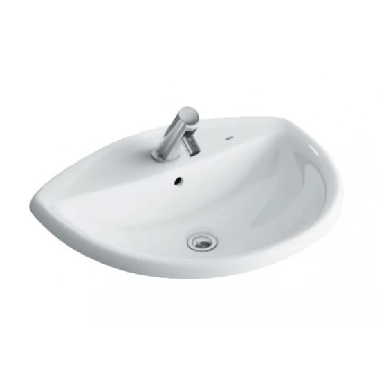 Chậu Rửa Lavabo Inax L-2396V Âm Bàn Dương Vành Chậu Rửa Lavabo