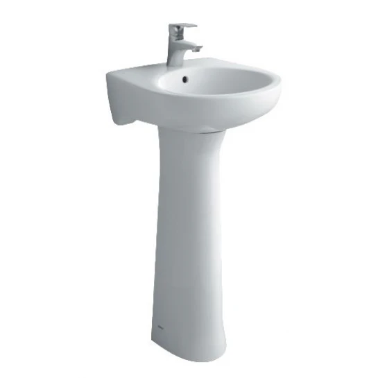 Lavabo Treo Tường Inax L-282V/L-284VD Kèm Chân Dài Chậu Rửa Lavabo