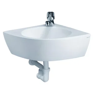 Chậu Rửa Lavabo CAESAR L2014 Góc Treo Tường Chậu Treo Tường