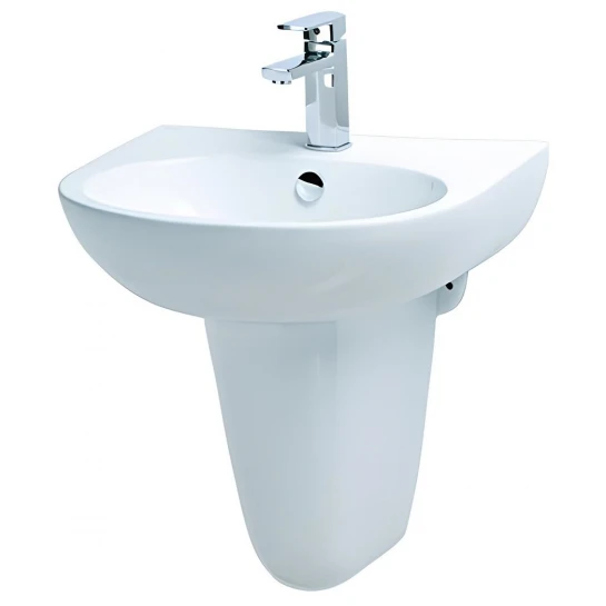 Chậu Lavabo Caesar Chân Ngắn L2152/P2443 Chậu Rửa Lavabo