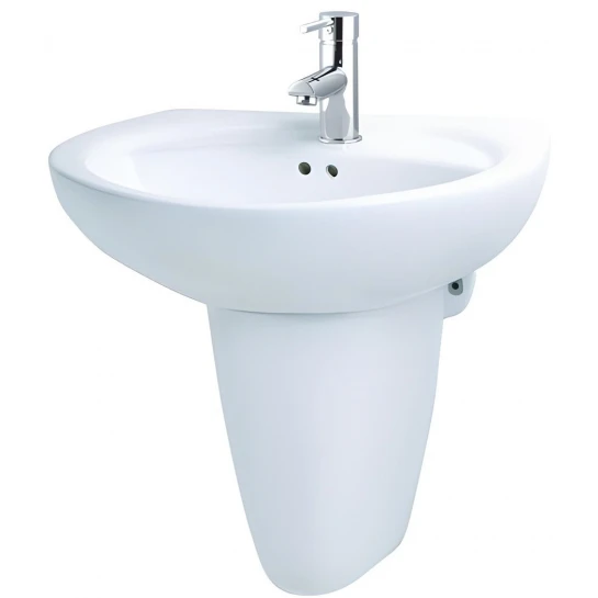 Chậu Rửa Lavabo CAESAR Kèm Chân Treo L2220/P2443 Chậu Rửa Lavabo