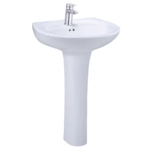 Chậu Rửa Lavabo Caesar Chân Dài L2220/P2445 Chậu Rửa Lavabo