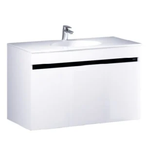 Bộ Tủ Lavabo Caesar Treo Tường LF5028/EH15028AV Màu Trắng Lavabo CAESAR