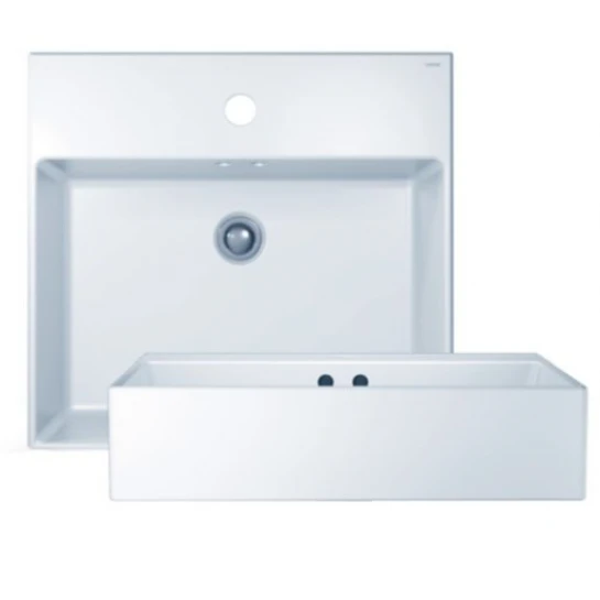 Chậu Rửa Lavabo CAESAR LF5263 Đặt Bàn Chữ Nhật Chậu Rửa Lavabo