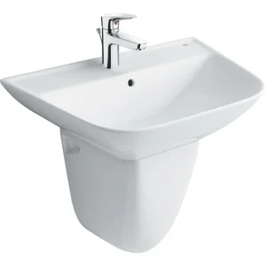 Lavabo Treo Tường Inax L-297V/L-297VC Kèm Chân Ngắn Chậu Rửa Lavabo