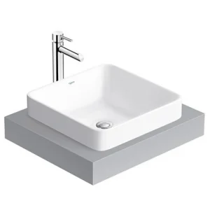 Chậu Rửa Mặt Lavabo Viglacera CD20 Đặt Bàn Vuông Chậu Rửa Lavabo