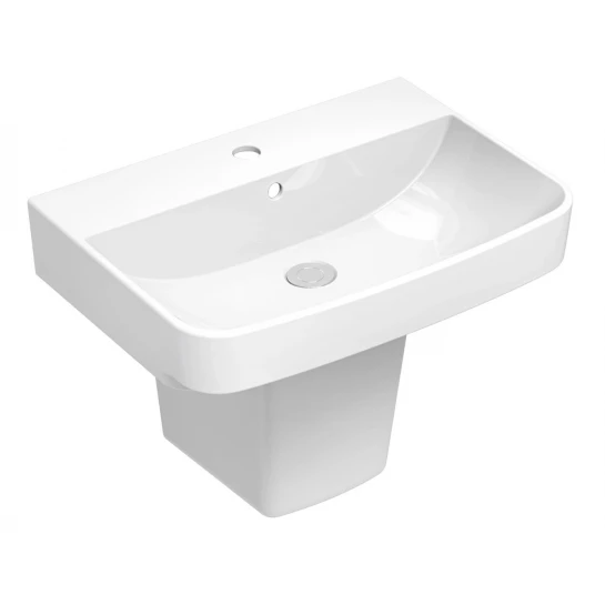 Bộ Chậu Rửa Lavabo Và Chân Ngắn Treo Tường Viglacera CD58 V58