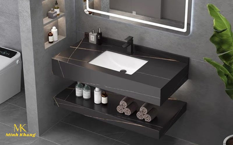 bàn đá lavabo 2 tầng