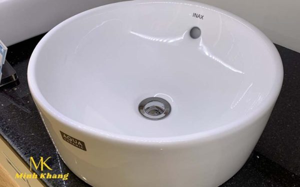 Chậu Rửa Lavabo Inax AL-295V (AL295V) Đặt Bàn Tròn Aqua Ceramic