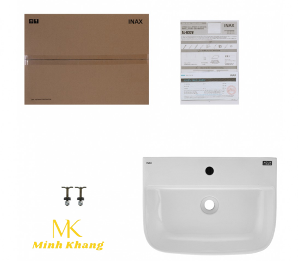 Chậu Rửa Lavabo Inax AL-632V (AL632V) Đặt Bàn AquaCeramic