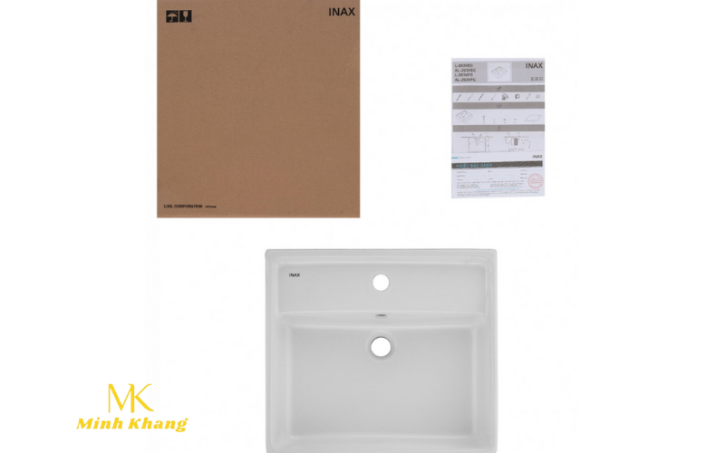 Chậu Rửa Lavabo Inax L-293V (L293V) Đặt Bàn Chữ Nhật 