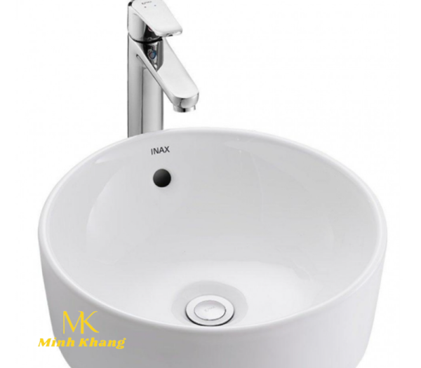 Chậu Rửa Lavabo Inax L-295V (L295V) Đặt Bàn Tròn
