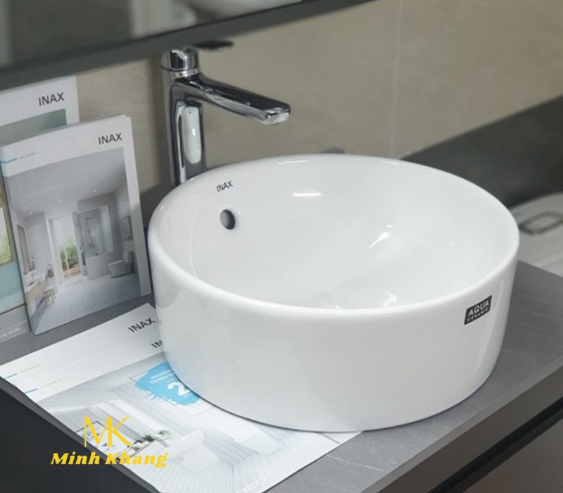 Chậu Rửa Lavabo Inax L-295V (L295V) Đặt Bàn Tròn